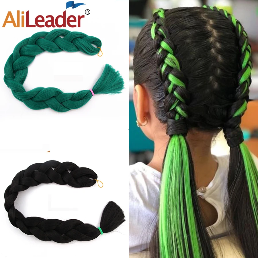 

Alileader 1Pc Long Jumbo Braid Hair 165G Crotchet Braids Synthetic Expression Braiding Hair Extension Blonde Pink Purple 82Inch