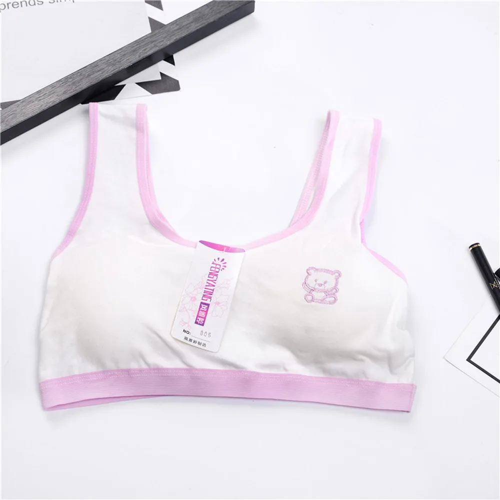 TELOTUNY укороченный топ новое милое нижнее белье с принтом для девочек бюстгальтер