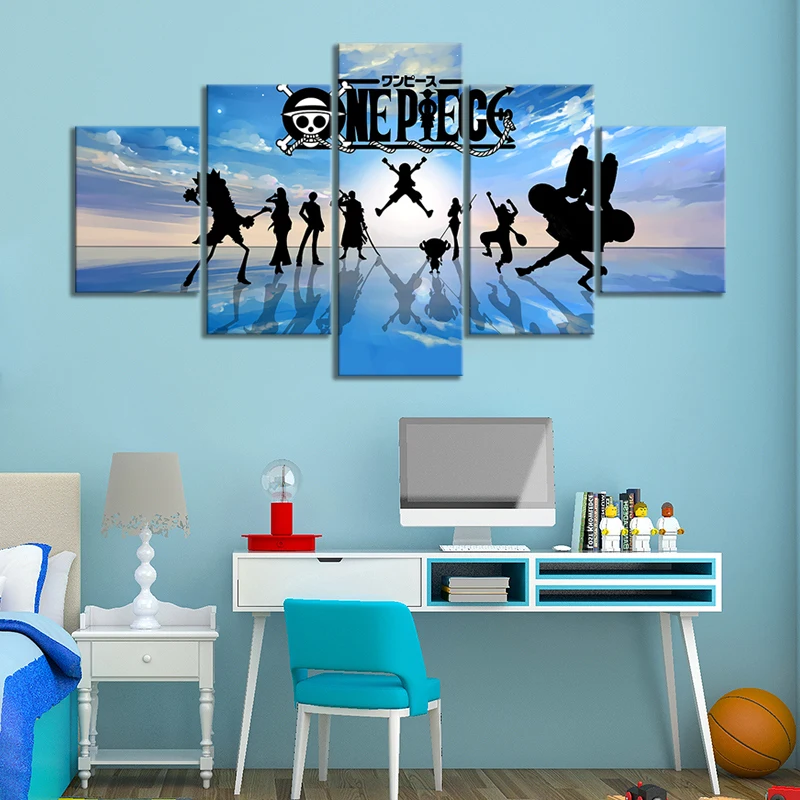 5 шт. цельный японский аниме Луффи и Чоппер Зоро нами картина маслом