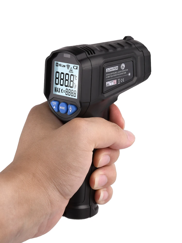 Бесконтактный ИК термометр высокоточный лазерный гигрометр с ЖК дисплеем