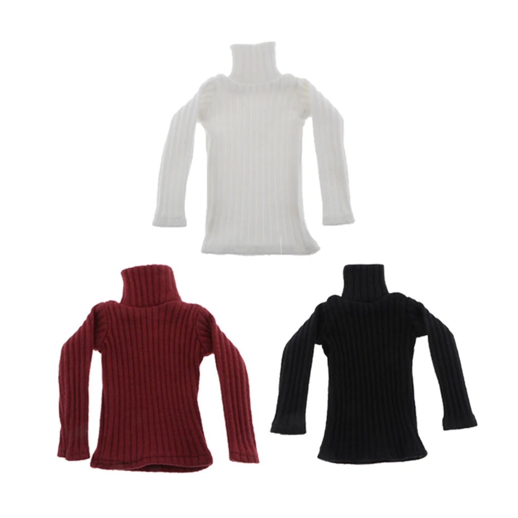 

1: 6 Женская кукольная водолазка, одежда для аксессуаров одежды