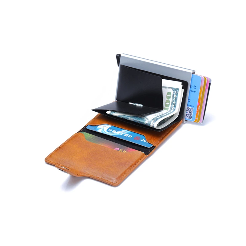 Новинка 2021 модный автоматический держатель для карт с технологией RFID