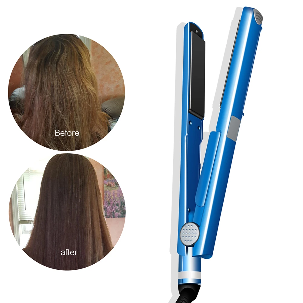 Керамический u образный выпрямитель для волос нано титановый инструменты