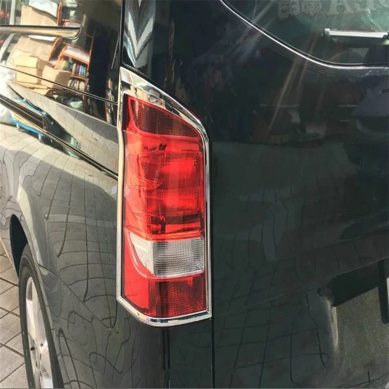 

WELKINRY for Benz VITO Mixto Tourer Camionnette W447 2014 2015 2016 2017 2018 2019 Metris ABS chrome rear tail lamp light trim