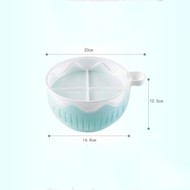 

3 in1 Creative Multifunction Salad Bowl Fruit Vegetable Cutting Bowl Kitchen Gadget Fruit Chopper Slicers Cutter Salad maker