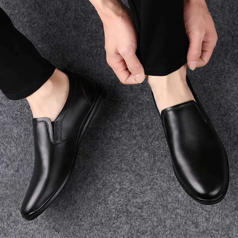 Модные лоферы кроссовки из натуральной кожи мужская повседневная обувь слипоны