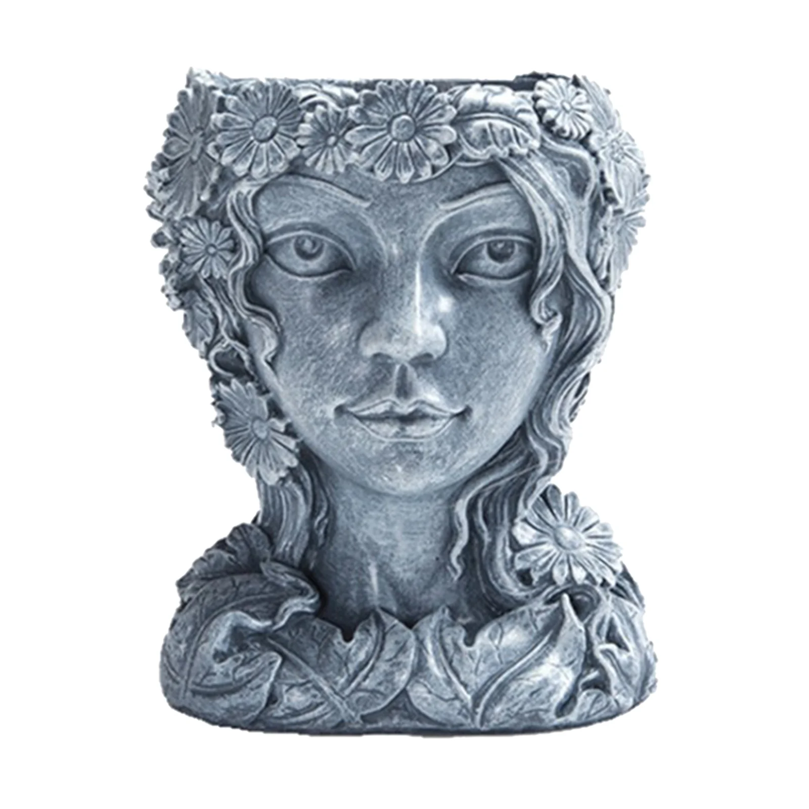 

Каучуковый цветочный горшок ваза скульптура лица элегантный декоративный кактус горшок Ручная роспись горшки для дома и улицы