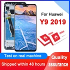 100% тестирование 6,5 ''10 сенсорный ЖК-дисплей для Huawei Y9 2019 ЖК-дисплей с сенсорным экраном дигитайзер в сборе для JKM-LX1 JKM-LX2 JKM-LX3 модель