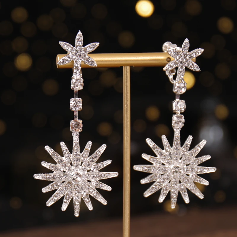 

Full Zircon Stone Rhinestone Hair Tiara Hairband Crown Wedding Accessories with Ear Luxury Rhinestone Head Jewelry For Women