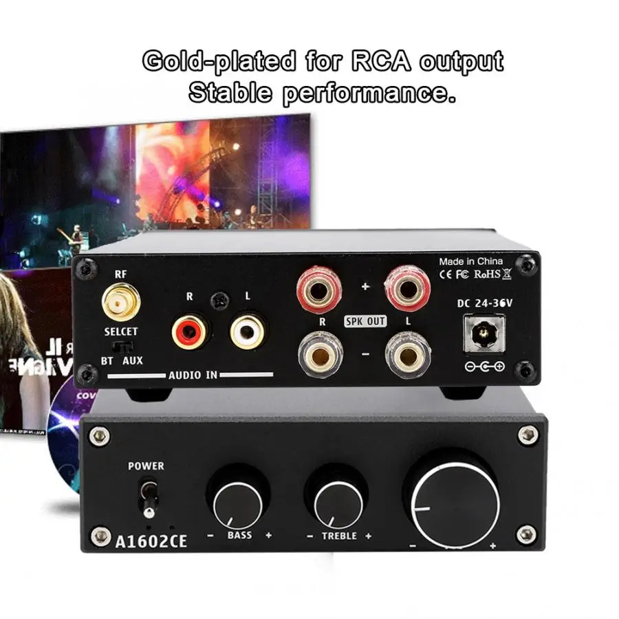 160W * 2 Bluetooth 4 для RCA APT-X быстрая передача цифровой Hi-Fi усилитель 110-240V вилка