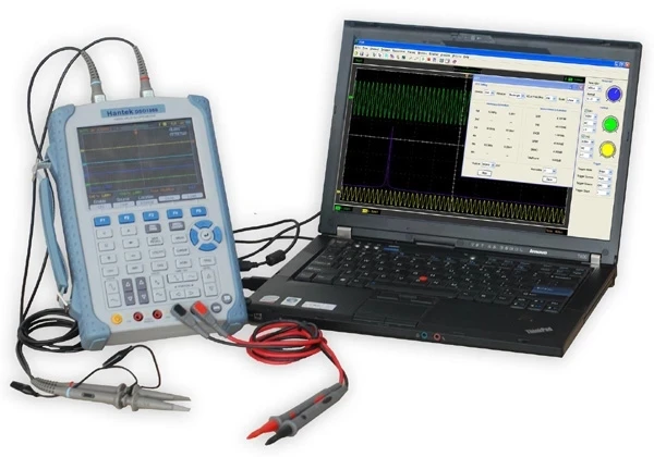 Цифровой осциллограф Hantek DSO1202B 2 канала 200 МГц USB мультиметр Osciloscopio DMM частота