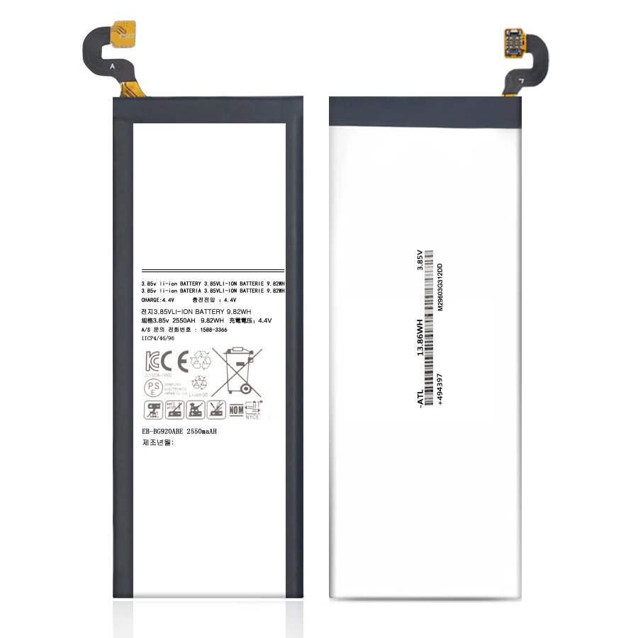 PINZHENG EB-BG920ABE батарея для Samsung Galaxy S6 G920 G920F G920i G9200 G9208 G9209 Замена батареи с