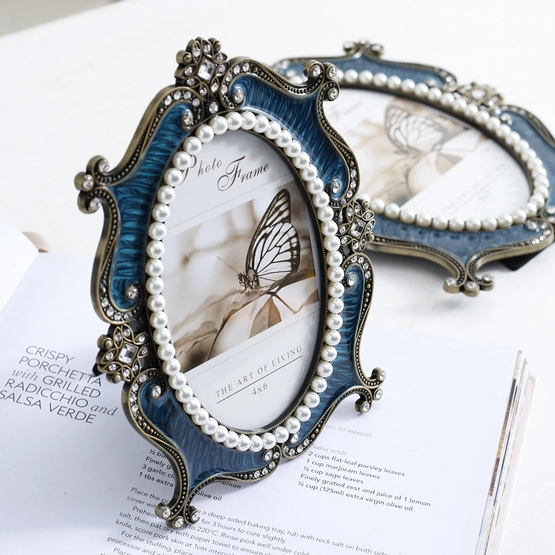 Европейская роскошная жемчужная фоторамка семь дюймов креативная | Дом и сад