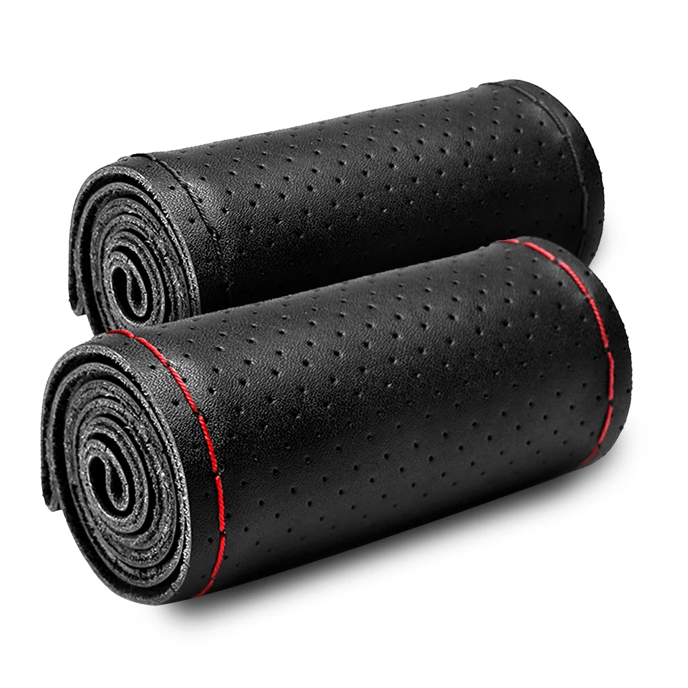 Чехол рулевого колеса автомобиля из натуральной кожи 38 см для Dodge Jeep Land Rover Mercedes Benz