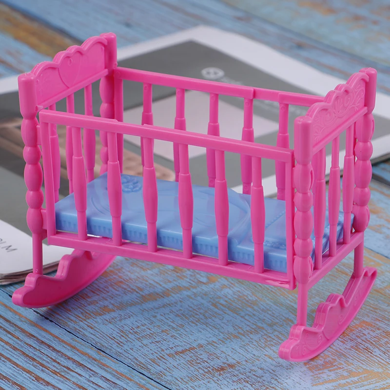 12.5*9*10.5cm Darling Doll Furniture for Rocking Cradle Bed Accessories Toys For Children Mini Dolls House Kids Toy | Игрушки и хобби