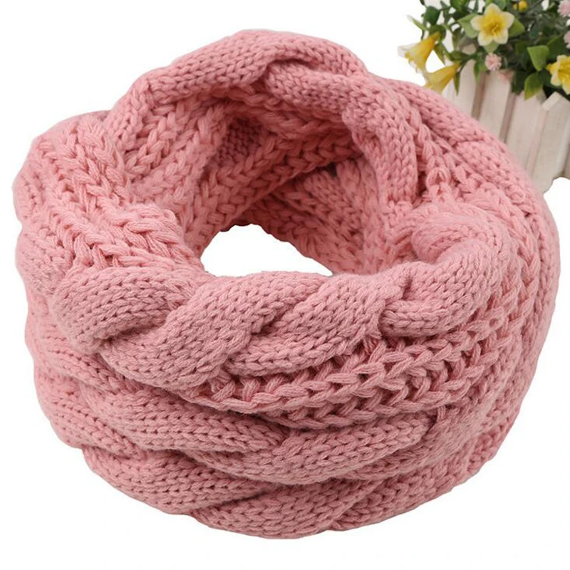 

Fashion Knitted Snood Scarf Warm Winter Women Scarf Cashmere Snud For Women Scarf Infinity Scarves Neck Circle Ring Scarf 2020