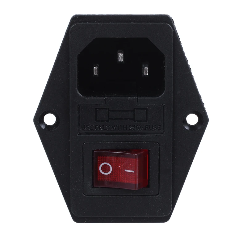 Красный светильник переключатель концентратора IEC 320 C 14 Выход AC 250 V 10