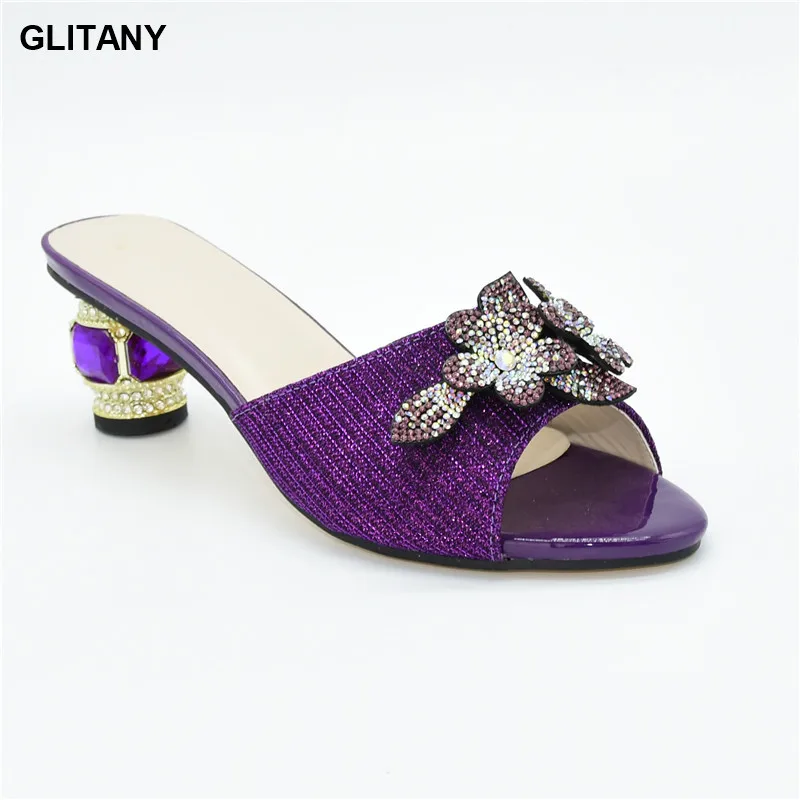 Роскошные свадебные вечерние туфли со стразами Летние женские на высоком
