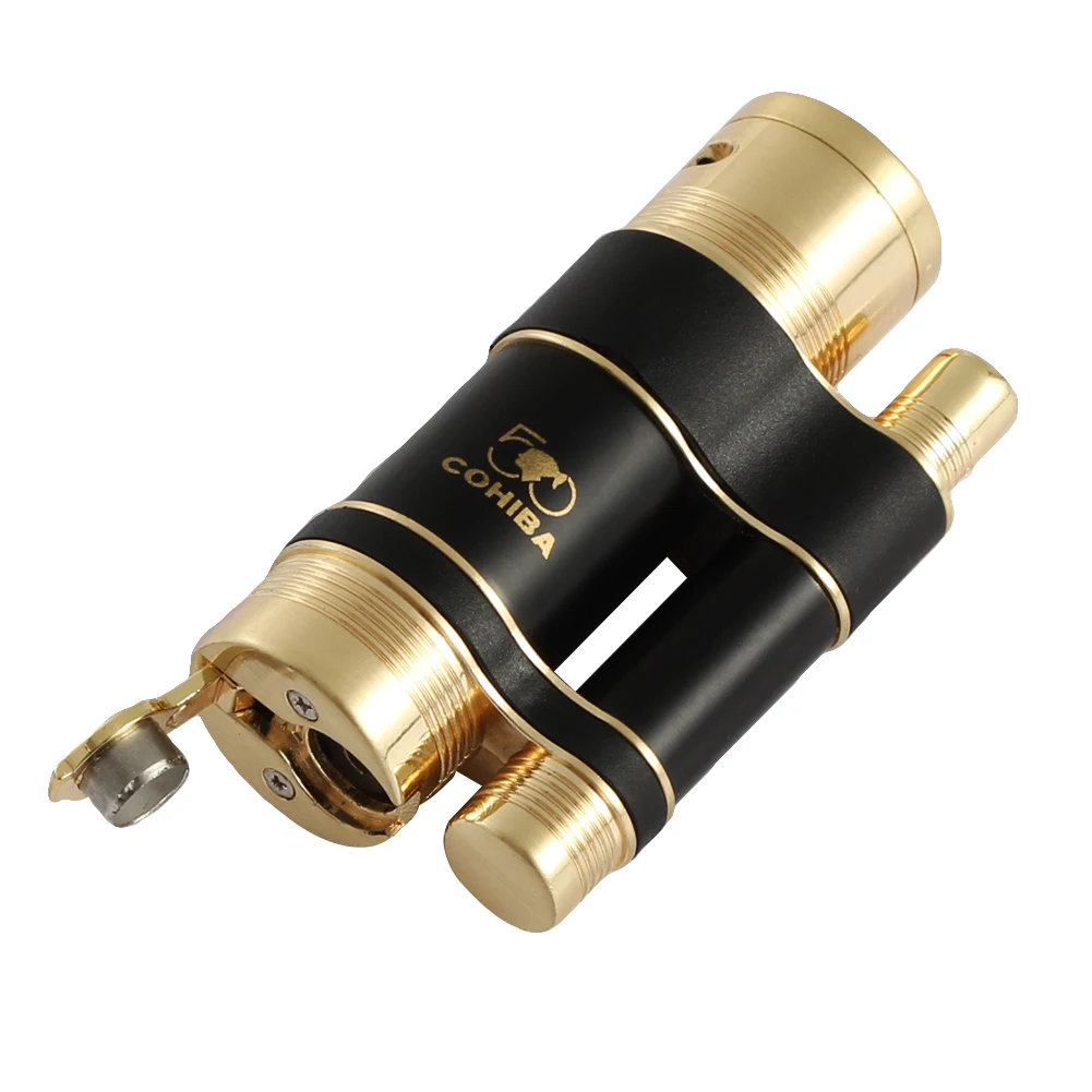 Набор аксессуаров для сигар COHIBA металлическая зажигалка резак Бутановая фонарь