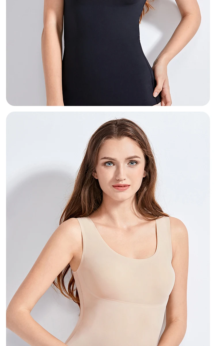 Women's Tummy Control Shapewear Smooth Body Shaping Camisole Tank Tops Plus Size