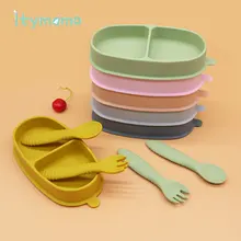 50% скидка силиконовая обеденная тарелка миска из пищевого