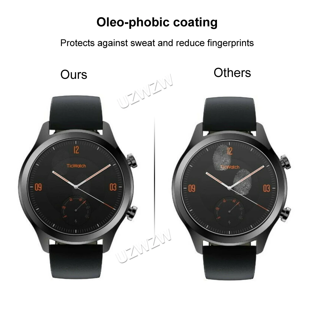 Защитная пленка для экрана из закаленного стекла TicWatch C2 E E2 GTX Pro 3 S2 HD Clear 2.5D 9H |
