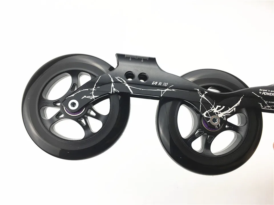 Powerslide скоростная роликовая рама 3*110 мм с 110 мм Powerslide Infinity Skating 85A колеса для 150-195 мм расстояние Patines база