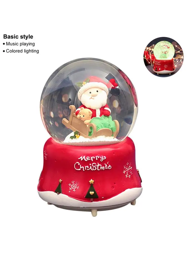 Снежные шары музыкальные с танцами снежинки ручной работы водный шар ремесла на