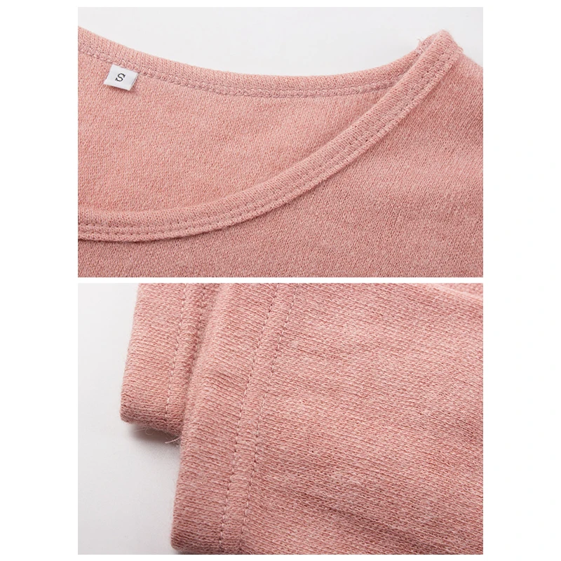 Осеннее трикотажное платье женское повседневное с длинным рукавом а-силуэта