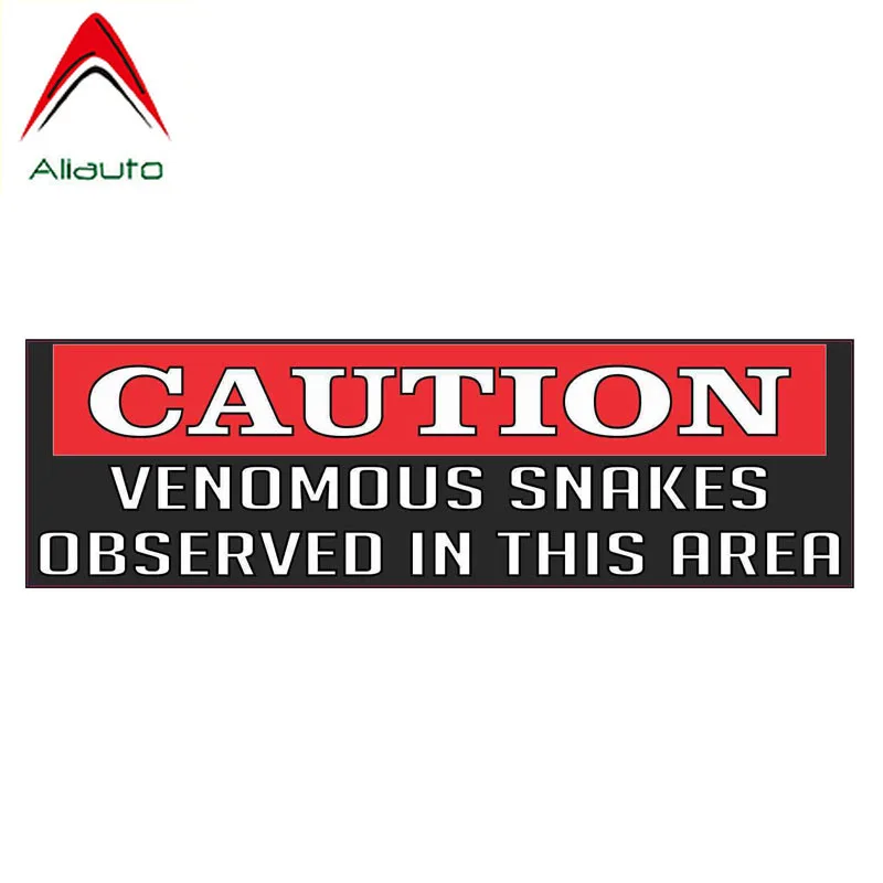 

Забавные автомобильные наклейки Aliauto, предупреждающие веномозные змеи, предупреждающие наклейки, аксессуары из ПВХ для Mercedes Honda Toyota Volkswagen,16 ...