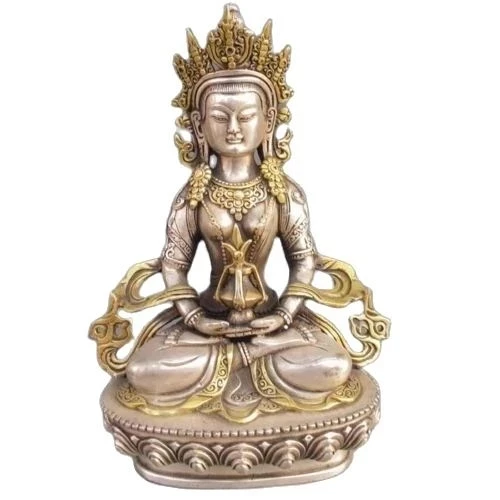 

Tibet Buddha statue, silver Buddhist, Amitayus, longevity, God, GuanYin goddess, metal crafts