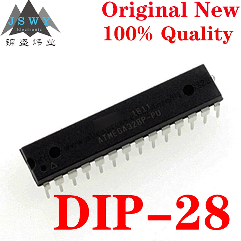 10~100 PCS ATMEGA328P-PU DIP-28 Semiconductor 8-bit Microcontroller -MCU IC Chip for module arduino Free Shipping ATMEGA328P PU