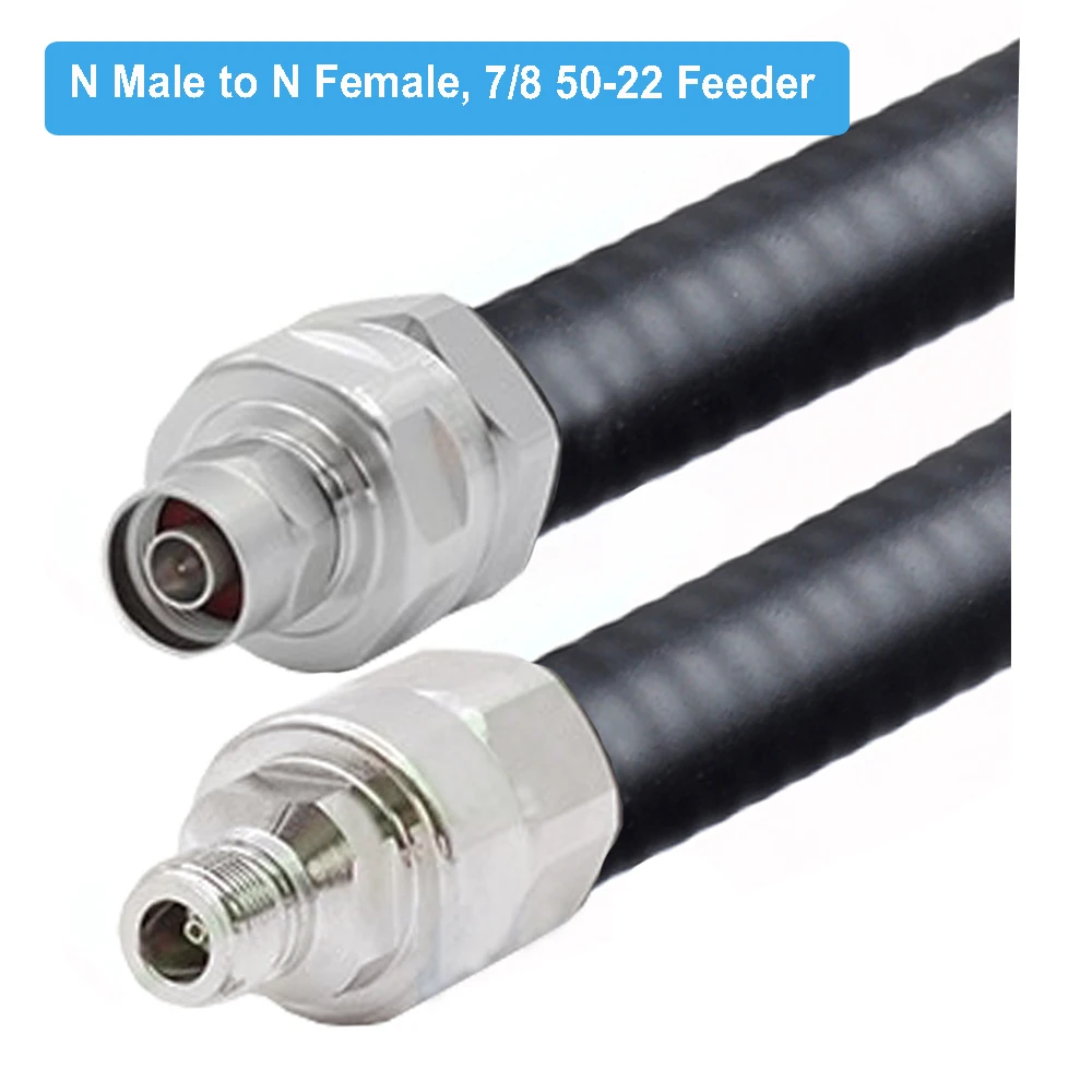 N Male to Female 7/8 фидерная линия 50-22 Jumper 50 ohm RF коаксиальный кабель для усилителя