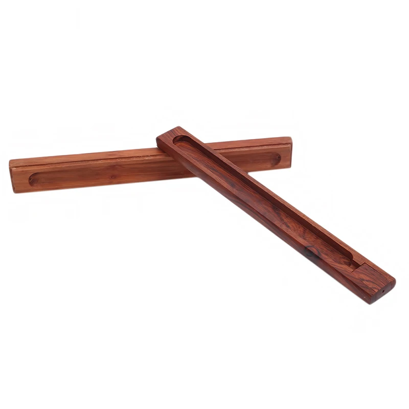 

1piece Rosewood Material Stick Incense Plate Incense Holder Fragrant Ware Stick Incense Burner Garden Home Decor