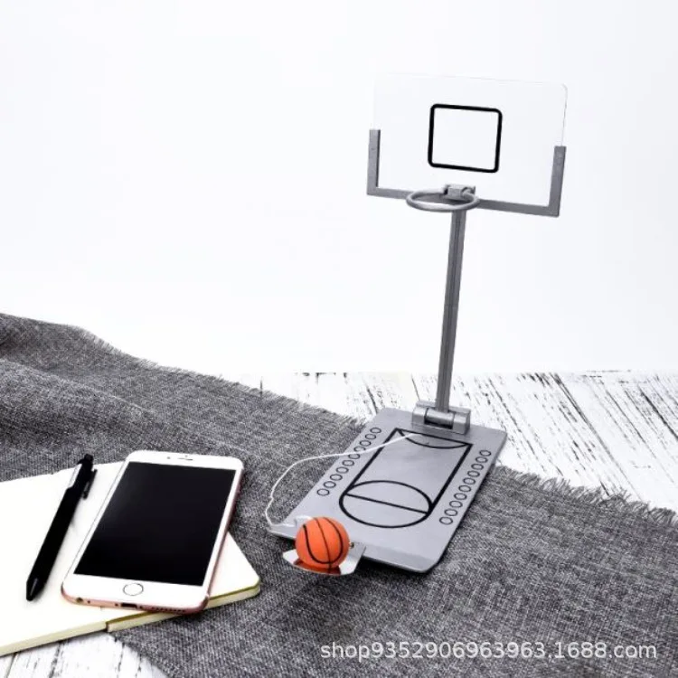 

Stress Relief Toy Foldable Mini Basketball Game Office Desktop Table Basketball Birthday Gift for NBA CBA Lovers Training Toys