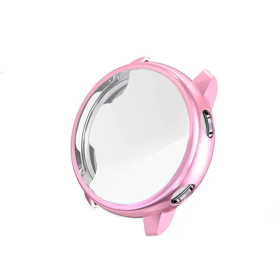 Pink Полный защитный чехол для samsung Galaxy 2, 40 мм, 44 мм, часы, активная защита экрана из ТПУ для Galaxy Watch Active, 40 мм, бампер - Цвет: Pink