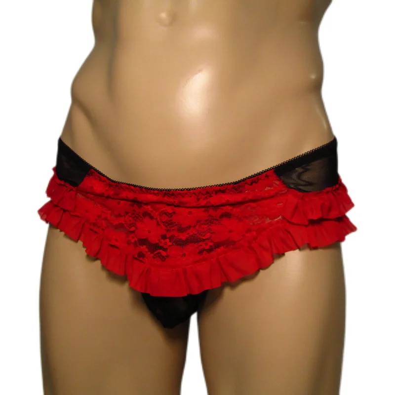 Мужское нижнее белье Трусы-стринги в сеточку бикини юбка стринги мужские трусы