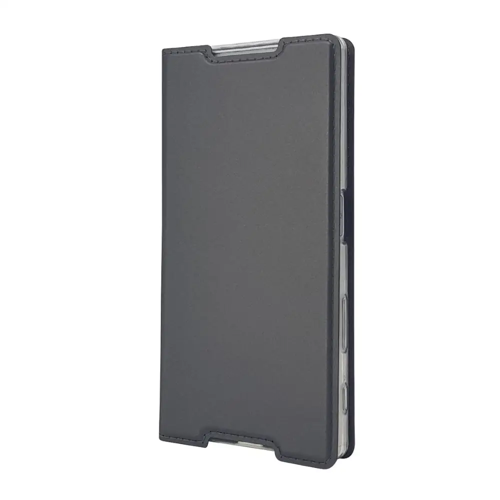 Чехол-книжка для Sony Xperia XZ XZ1 XZ2 XZ3 Z5 Compact X Premium XA XA1 Plus XA2 Ultra L1 L2 L4 кожаный ультратонкий