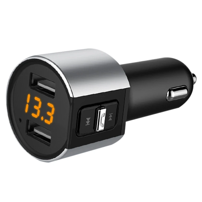 

Автомобильное зарядное устройство C26S с MP3-плеером и Bluetooth, автомобильное зарядное устройство с двумя USB-портами и Bluetooth, автомобильный FM-пере...