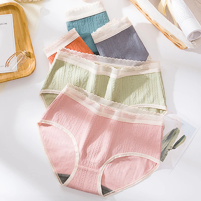 Новые сексуальные бесшовные трусики женские хлопковые кружевное нижнее белье