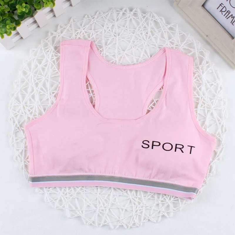 Нижнее белье для девочек спортивный бюстгальтер жилет хлопковые бюстгальтеры с