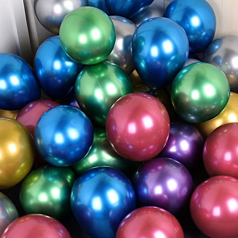 20/50 шт в наборе 5 дюймов жемчужные латексные воздушные шары с металлическим