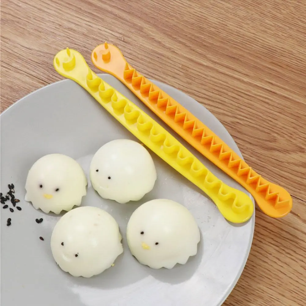 

2PCS Baking DIY Fancy Cut Eggs Cooked Eggs Cutter Home Boiled Eggs Cooking Tools Bento Mold Kitchen Gadgets Accessories