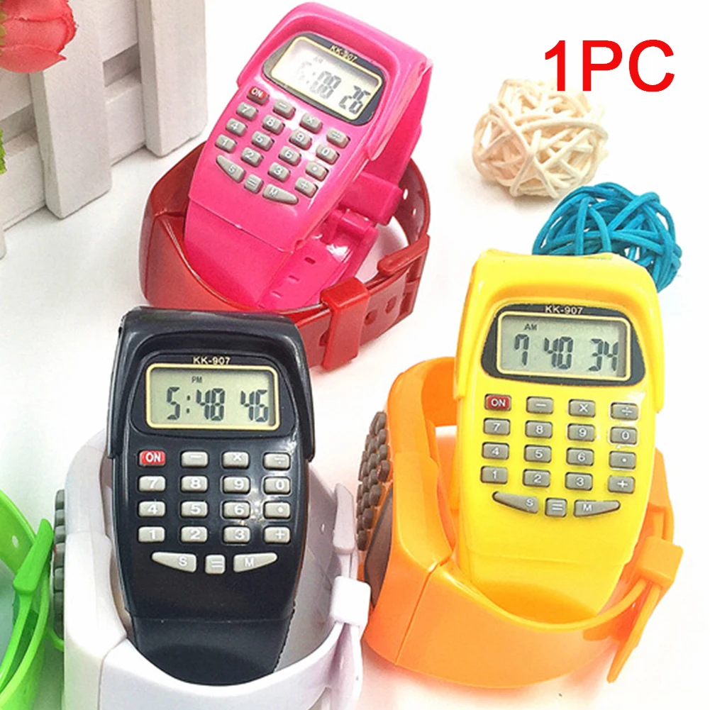 

Date Wrist Calculator Watch Kids Mini Electronic Exam Oriented Students Multifunctional Digital Display Practical Gift Fashion