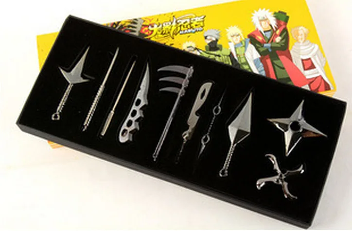 Лидер продаж 10 шт./компл. сплав Набор игрушечных мечей Военный нож героя аниме