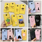 Чехол для Huawei Y3 2017, милая мультяшная окрашенная мягкая задняя крышка телефона для Huawei Y3 2018, Y5 lite 2017, искусственная кожа, бампер, чехлы