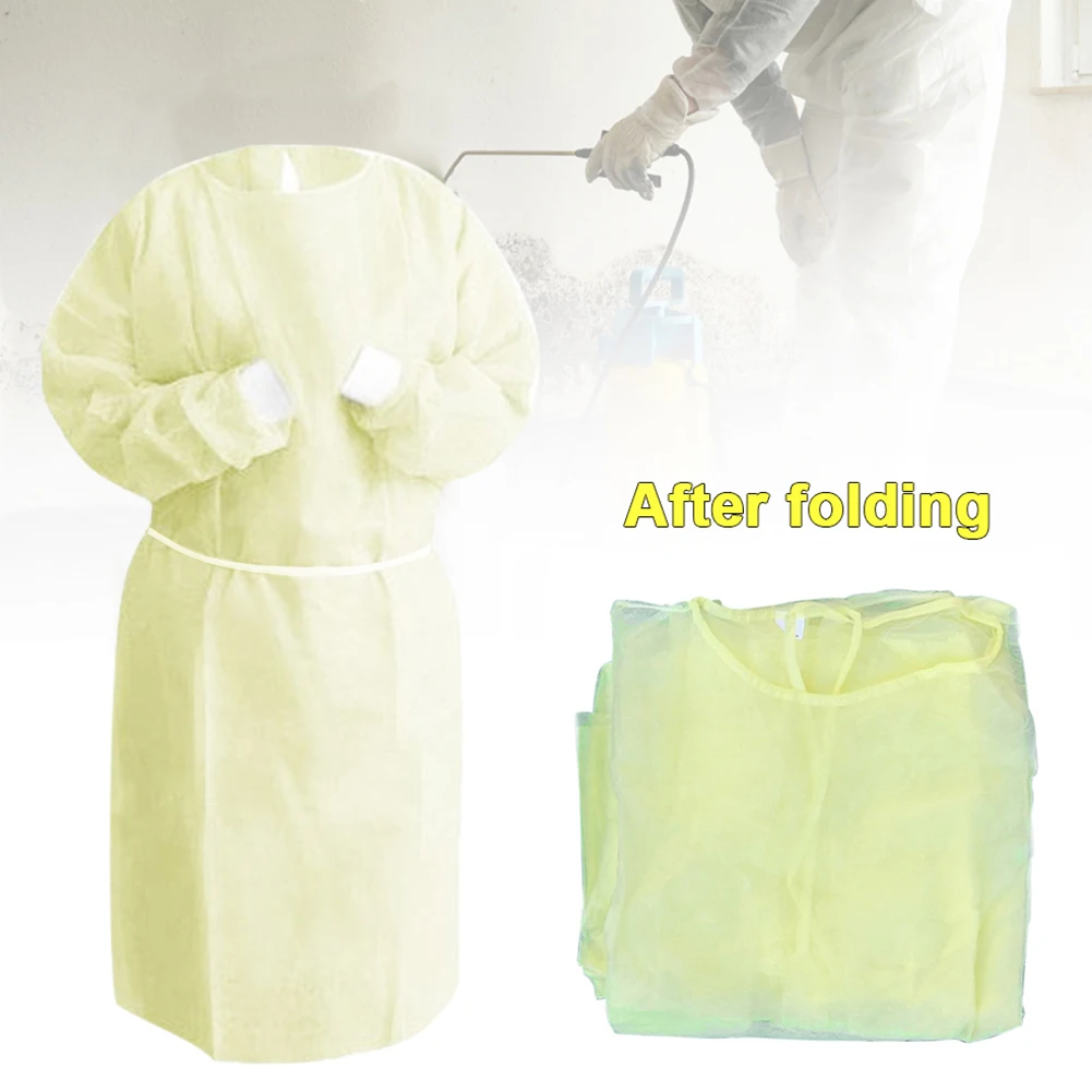 Унисекс санитарный защитный комбинезон костюм на молнии одноразовый