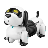 wireless remote control robot dog programmable walk bark follow robot gesture sensing electronic pets with led eyes