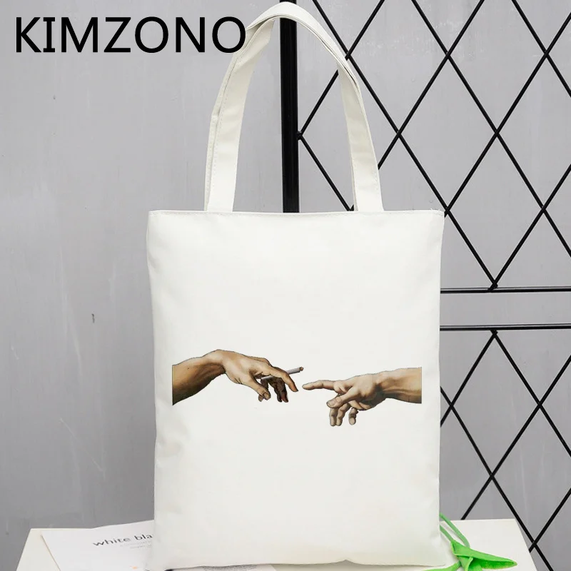 

Michelangelo shopping bag bolsas de tela jute bag bolso eco cotton bag string bolsa compra fabric bolsas reutilizables sacolas