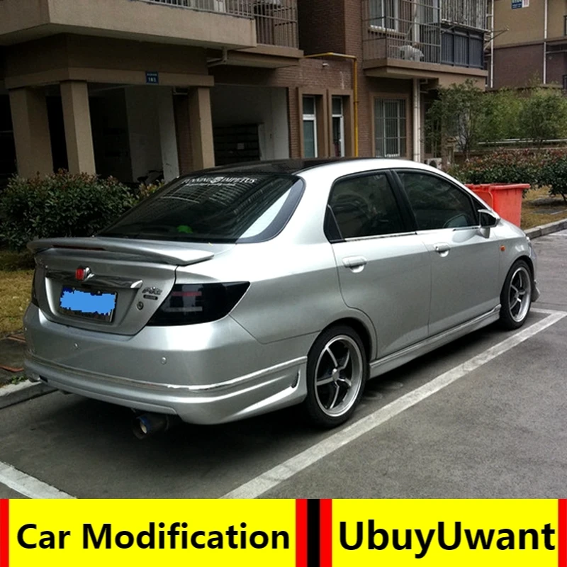 

UBUYUWANT для Honda Fit Jazz 2004-2007 задний спойлер Высокое качество ABS Материал грунтовка цвет автомобиля украшение в виде хвостового крыла для Fit Jazz